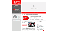 Desktop Screenshot of jettaexcessbaggage.com.au